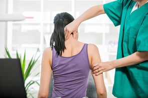 Patient Receiving Chiropractic Help