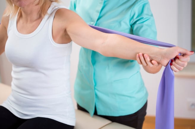 Chiropractor Treating Car Accident Patient